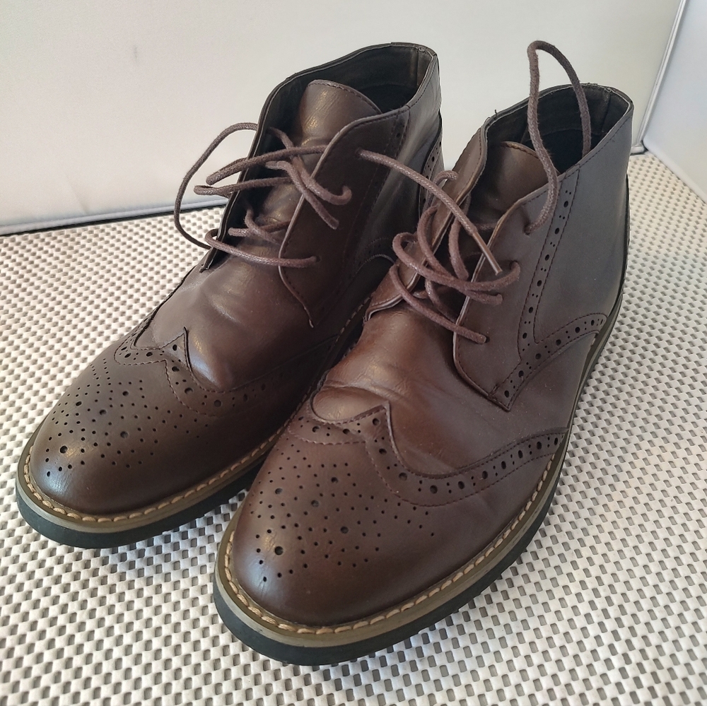 Alpine Swiss Men's Size 8 Brown Ankle Boots